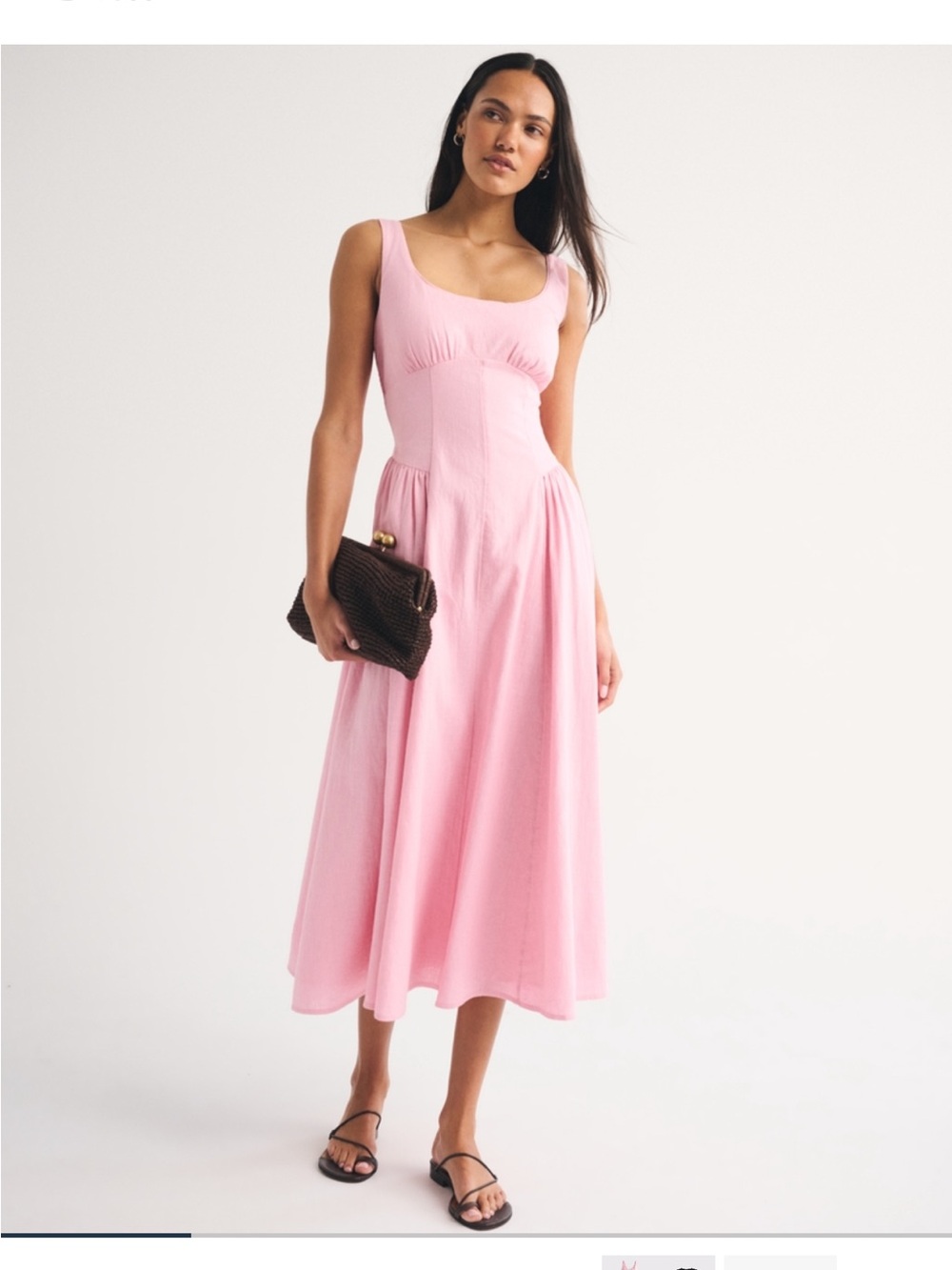 Abercrombie & Fitch Dylan Linen Midi Dress